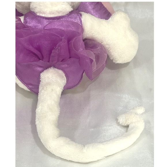 Vintage Thomas Goletz Diddl Maus Diddlina ballerina‎ mouse Purple plush Depesche - Picture 16 of 16